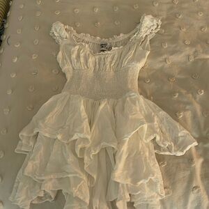 White Princess Polly romper